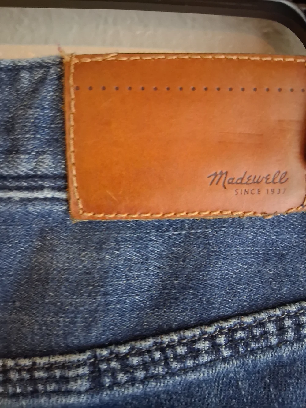 Madewell Rail Straight Jeans 26x34 Dark Wash High Rise Straight Leg Denim - Picture 7 of 13